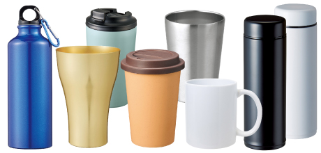 タンブラー、マグカップ、水筒類