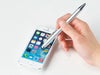 タッチペン付ビジネスペンでスマホ操作