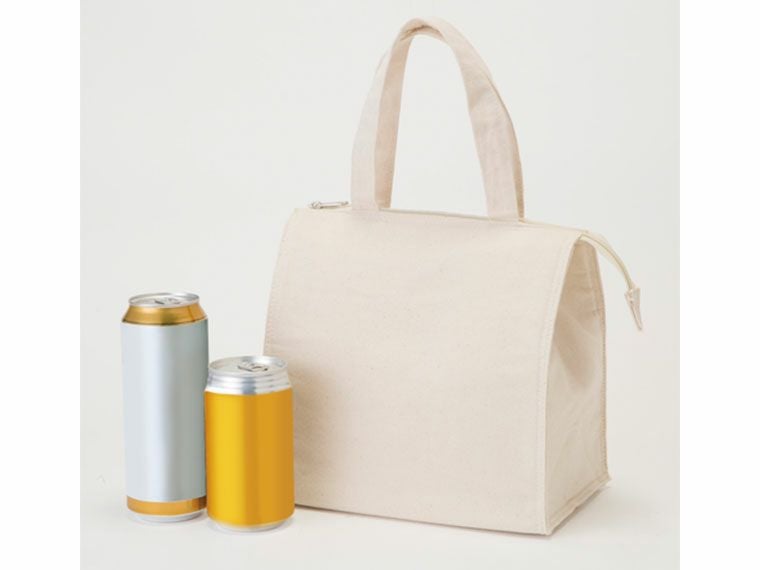 キャンバススクエア保冷トート(S)の正面