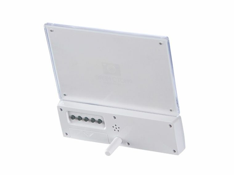フォトフレーム電波時計の背面