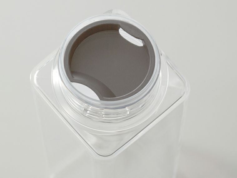 スクエアクリアボトルの飲み口のストッパー部分