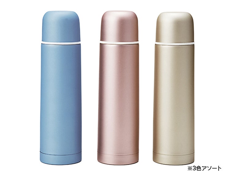真空ステンレスボトル 480ml(メタリック)は3色アソートでお届け！