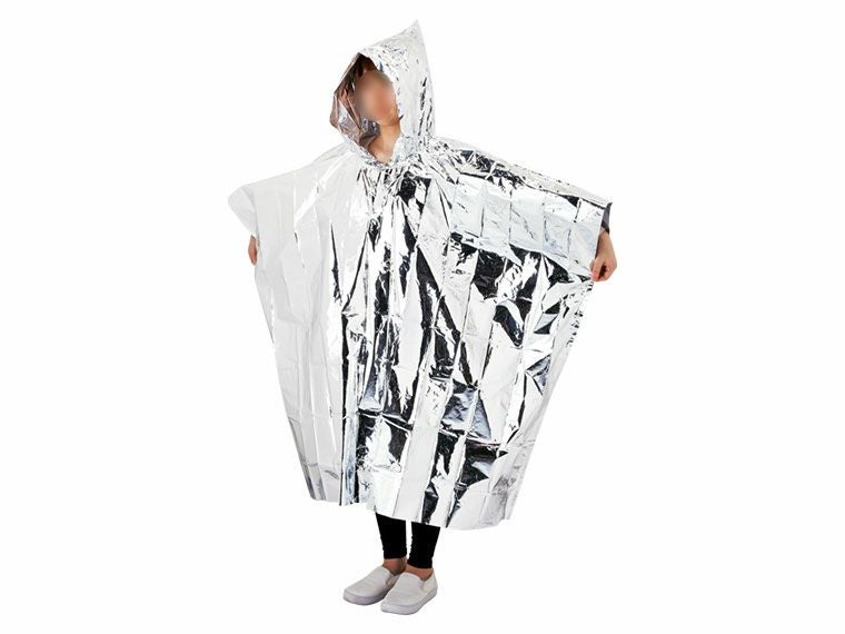 アルミポンチョ(ポーチ入)の試着イメージ画像