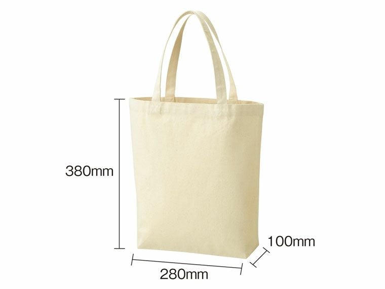 厚生地B4 コットントート（マチ付）のサイズ