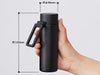 MOTTERUカラビナハンドルサーモステンレスボトル　130mlのサイズイメージ