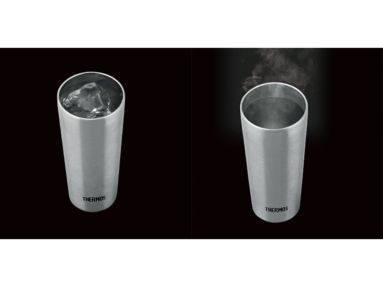 サーモス・真空断熱タンブラー400ml（ステンレスS）JDIは真空二重構造なので保冷温効果があります。