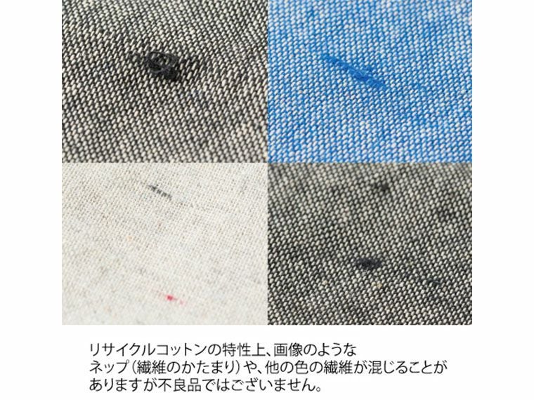 リサイクルコットンマルシェバッグの生地