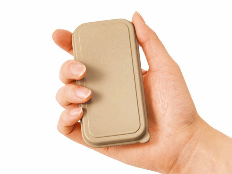 バンブーファイバー　携帯カトラリーセットの手持ち画像