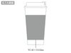 ダブルウォールタンブラー480ml （バンブーファイバー配合）の名入れ範囲