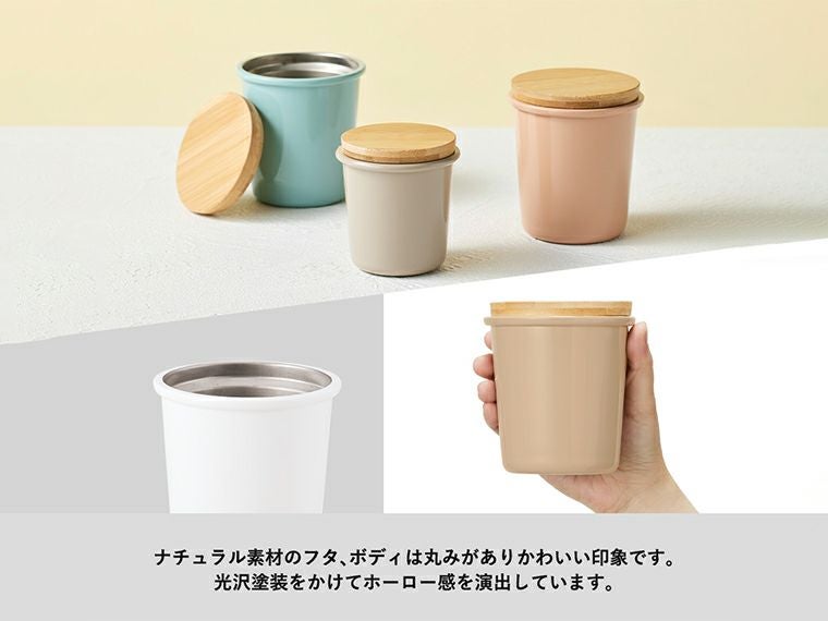 Maluttoサーモステンレスタンブラー340mlの手に持った画像