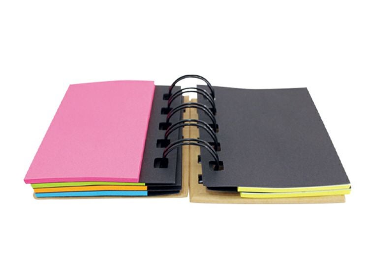 Wリングエコ付箋セットを広げた画像