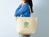 ナチュラル・保冷温ショッピングバッグの名入れイメージ画像