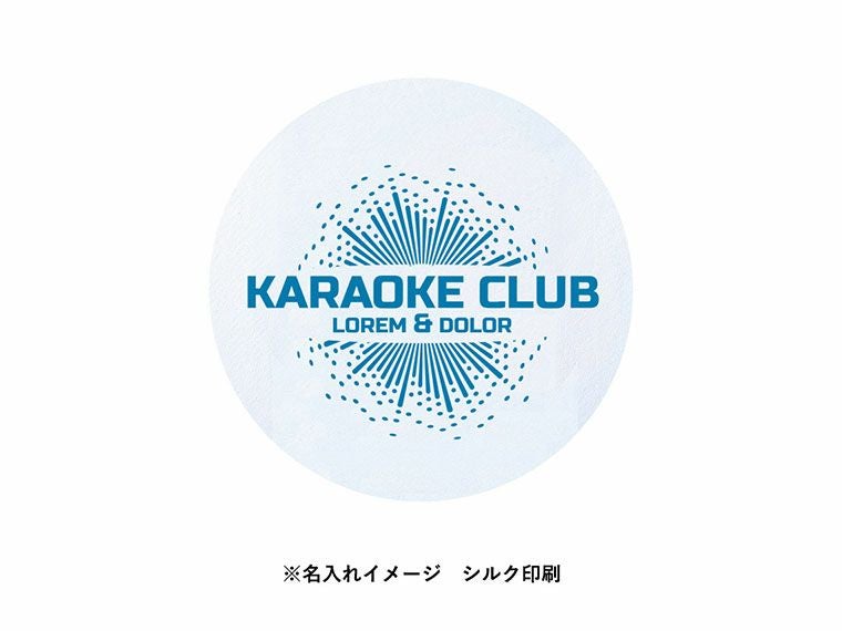 ソフトマウスパッド　ラウンド　ホワイトの名入れイメージ画像