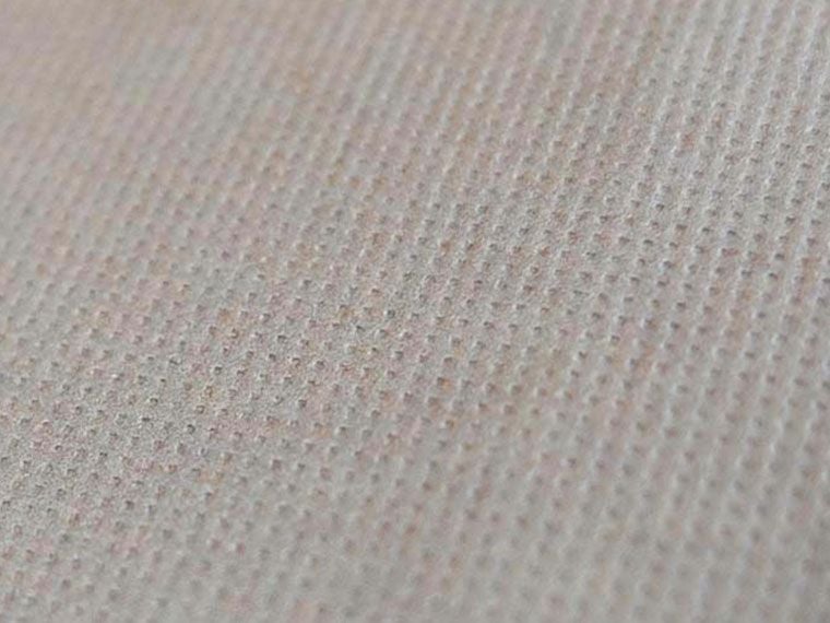 クラフトエンボスバッグ　Lのブラウン色の表面