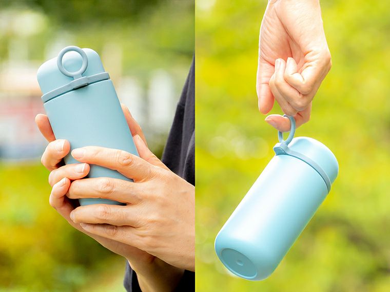 PREMO ラウンドサーモボトル290ml使用イメージ