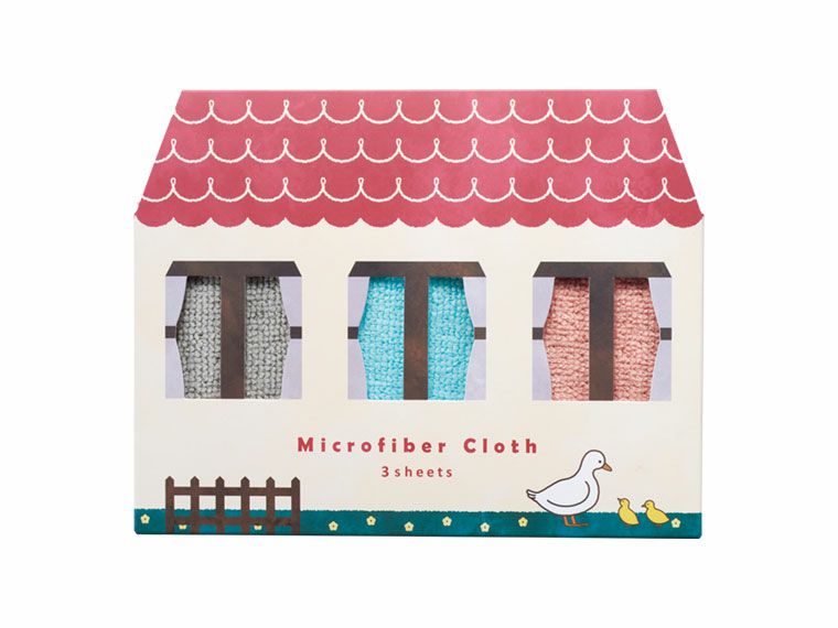 イエピカ マイクロファイバークロス３枚組の化粧箱