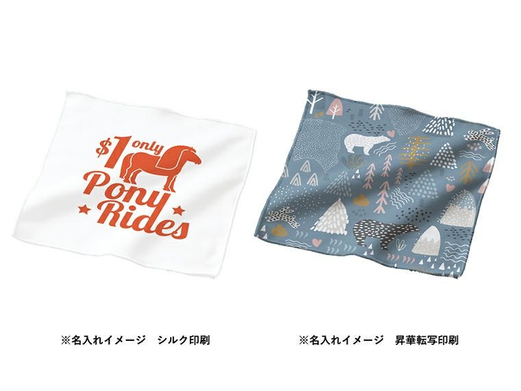 ピクチャースタイル　ハンドタオル　ホワイト名入れイメージ