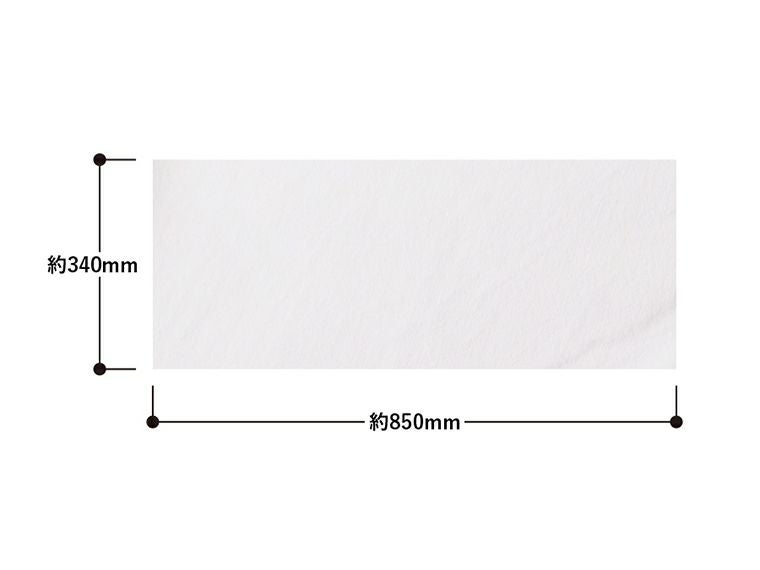 コットンWフェイス　フェイスタオル商品サイズ