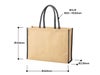 ジュートスクエアパイピングトート（L）商品サイズ