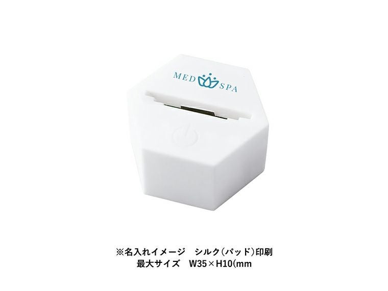 ライティングスタンドミニ　六角（アクリル板対応）名入れイメージ