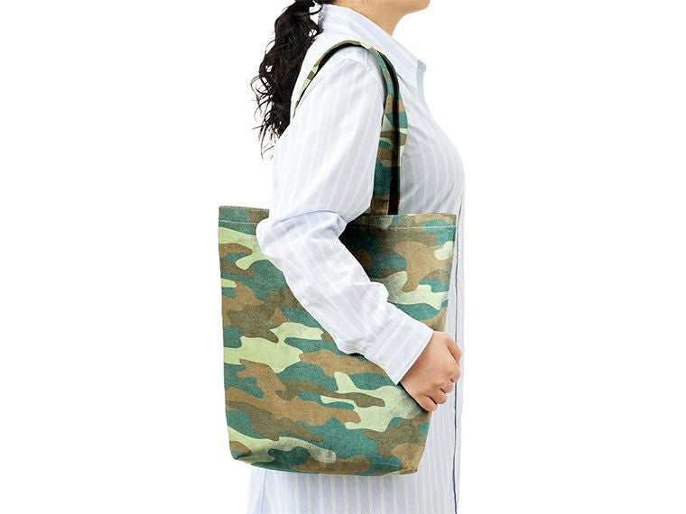 ライトウォッシュキャンバストート（M）　カモフラージュ商品イメージ
