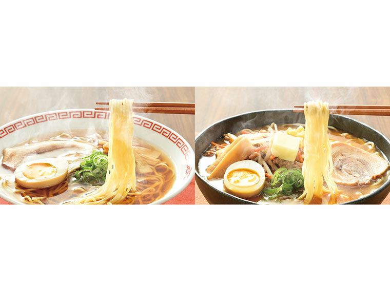 至福の逸品　極旨生麺　ラーメン食べ比べ4食組の調理例