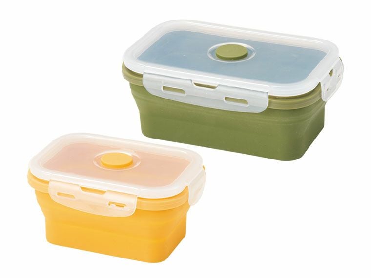 折りたたみシリコン保存容器 大小2個組のイメージ画像