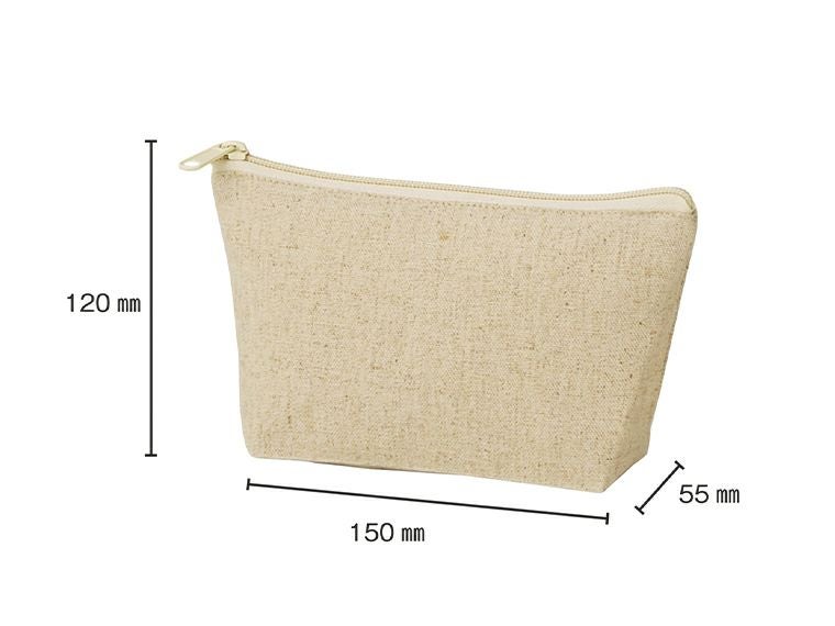 10オンス・コットンリネンポーチのサイズイメージ画像