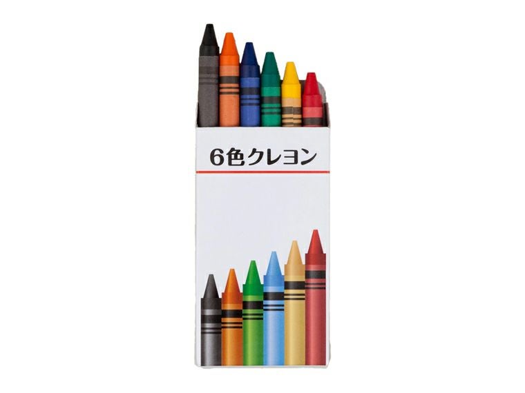 6色クレヨン | ノベルティ・販促品のセレクトショップ | 販促マニア