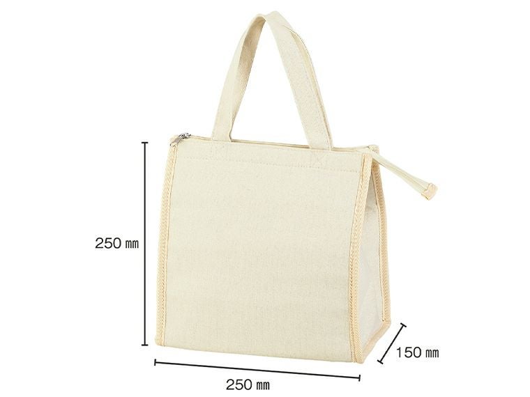 ナチュラル・保冷温スクエアバッグ商品サイズ