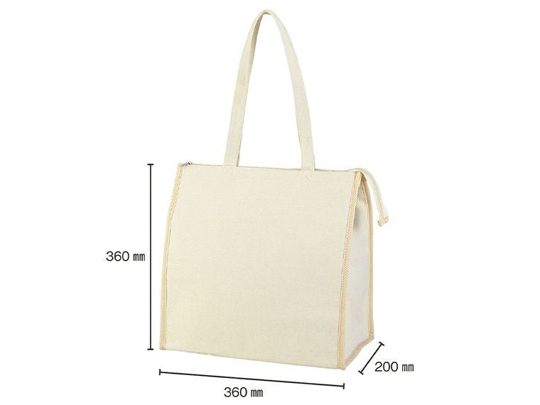 ナチュラル・保冷温スクエアビッグバッグ商品サイズ