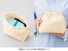 厚手コットンポーチ巾着（M）ナチュラル使用イメージ