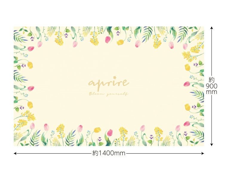 キャプテンスタッグ アプリール ソフトクッションレジャーシート140×90cm商品サイズ