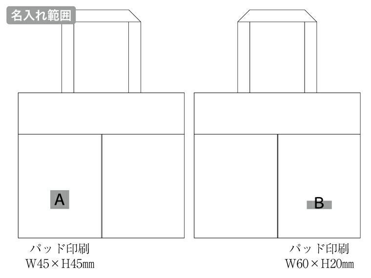 収納王子コジマジック・仕分け上手なマルチランドリーバッグ名入れ範囲