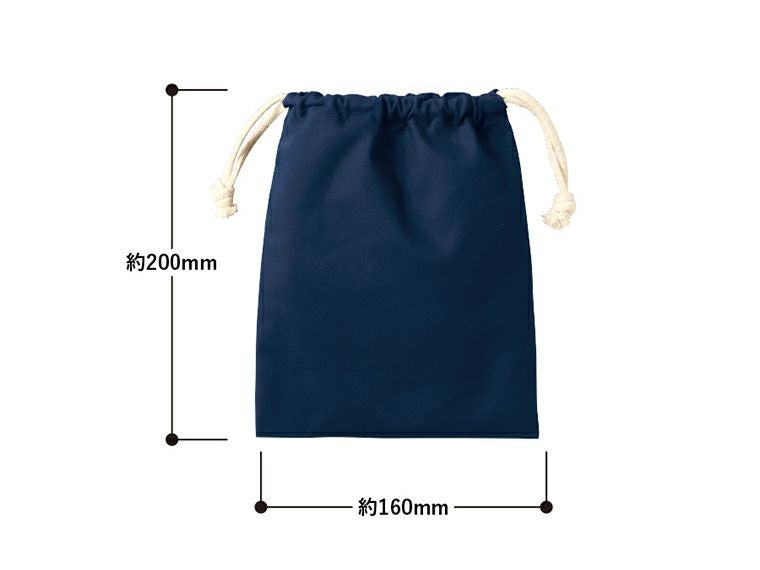 コットン巾着（S）商品サイズ