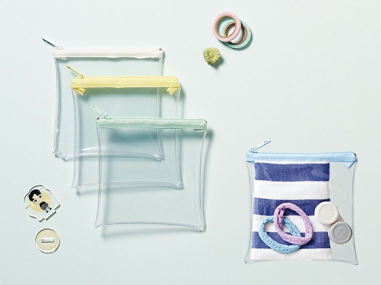 カラーファスナークリアポーチ（S）使用イメージ