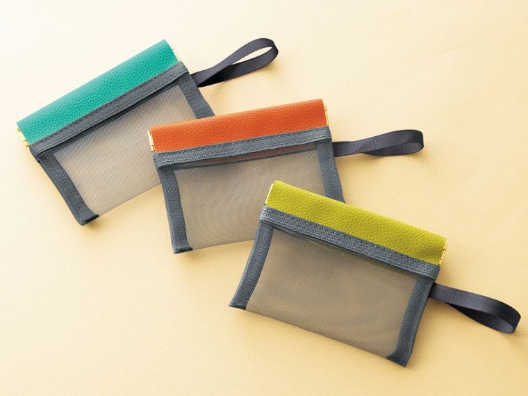 サーチ ばね口メッシュポーチ