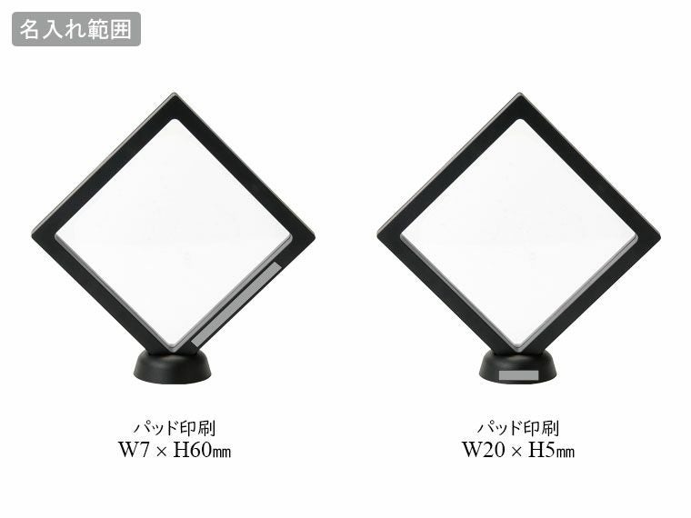 ぴたっとラッピングフレームの名入れ範囲