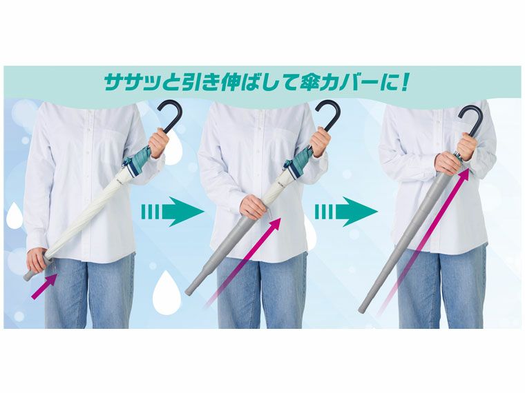 引き伸ばして傘かバーに
