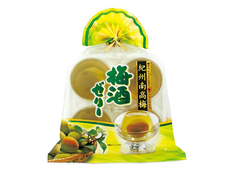 4個巾着紀州南高梅梅酒ゼリー