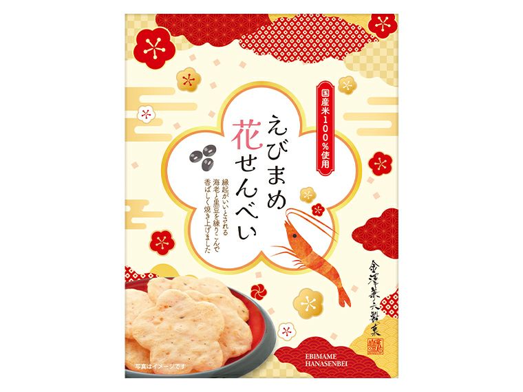 えびまめ花せんべい小箱
