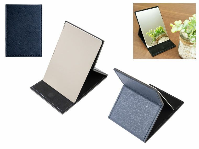 PREMO リサイクルレザー ミラー&モバイルスタンド