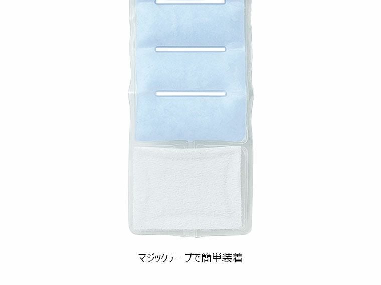 マジックテープで装着