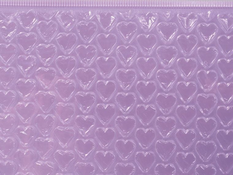 ハート型の気泡緩衝材