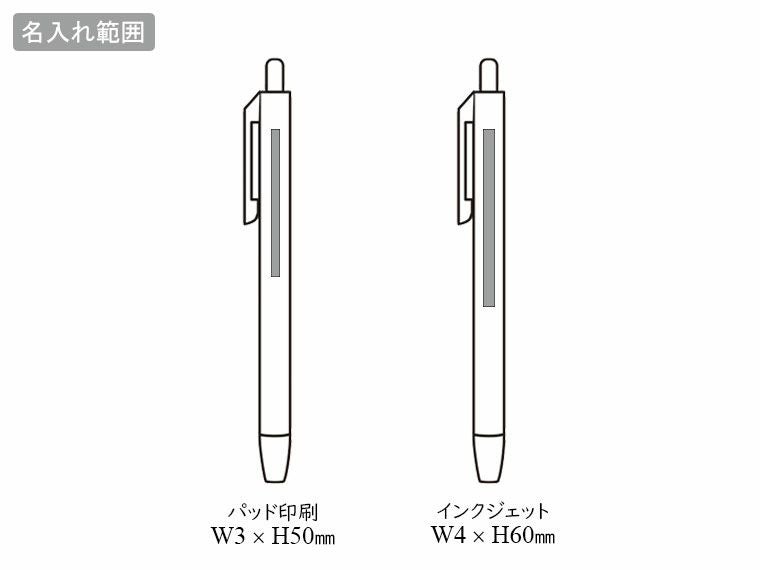 ミームー ノック式セラミックカッターの名入れ範囲