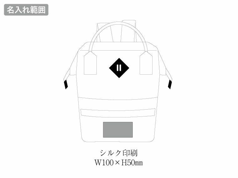 エマージェンシーリュック20点セット　RU-80の名入れ範囲