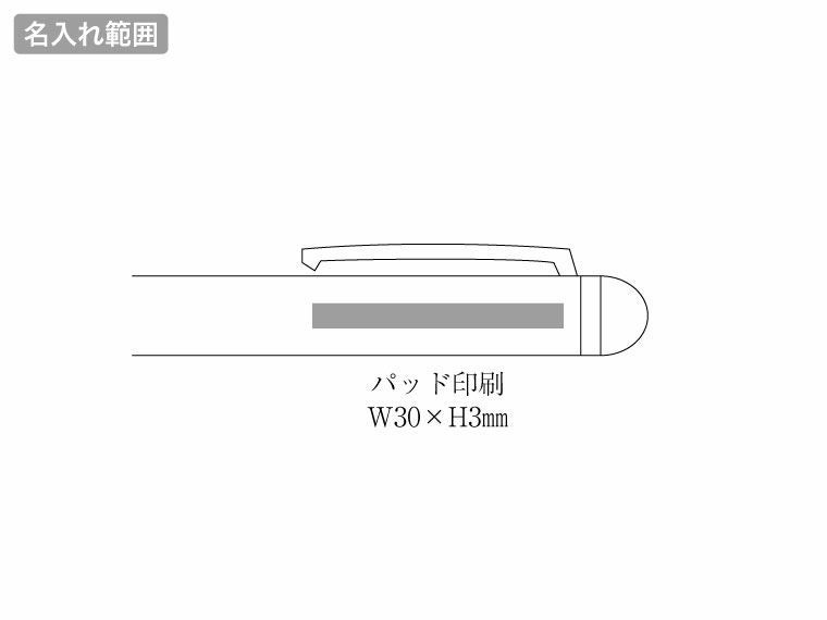 パーカー　IM ボールペンの名入れ範囲
