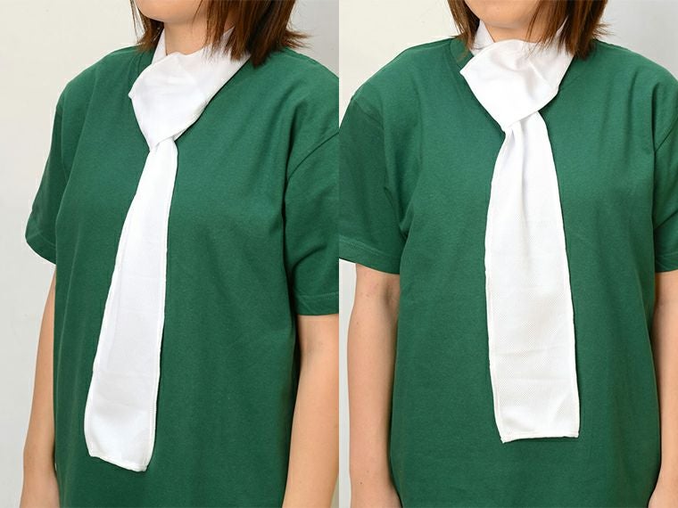 ひんやりマフラータオル使用イメージ