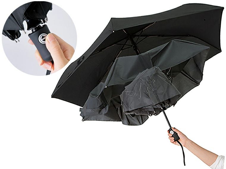 自動開閉UV折りたたみ傘使用イメージ