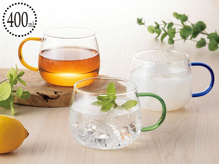 サンティ／耐熱ガラスマグカップ